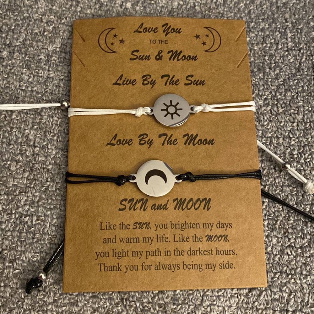 Make A Wish Bracelets - Sun & Moon  #127